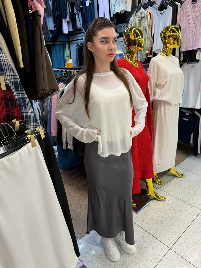 Лонгслив белый купить в Интернет-магазине Садовод База - цена 950 руб Садовод интернет-каталог