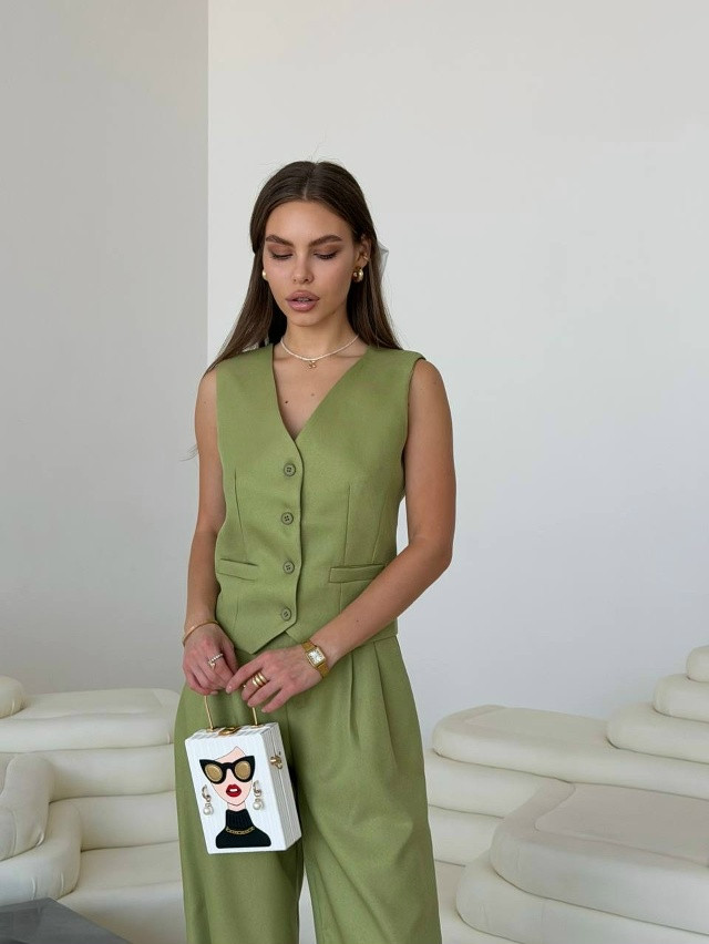 Женский костюм зеленый купить в Интернет-магазине Садовод База - цена 3300 руб Садовод интернет-каталог