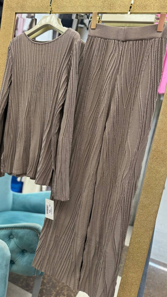 Женский костюм коричневый купить в Интернет-магазине Садовод База - цена 2250 руб Садовод интернет-каталог