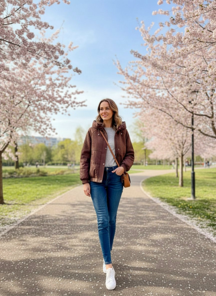 Куртка женская коричневая купить в Интернет-магазине Садовод База - цена 2500 руб Садовод интернет-каталог