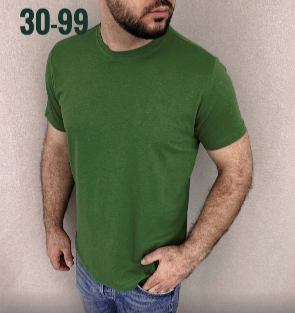 Мужская футболка зеленая купить в Интернет-магазине Садовод База - цена 150 руб Садовод интернет-каталог