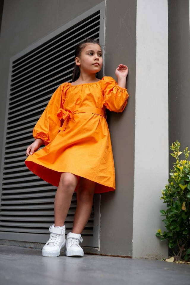 Платье оранжевое купить в Интернет-магазине Садовод База - цена 899 руб Садовод интернет-каталог