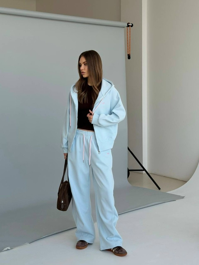 Спортивный женский костюм голубой купить в Интернет-магазине Садовод База - цена 2900 руб Садовод интернет-каталог