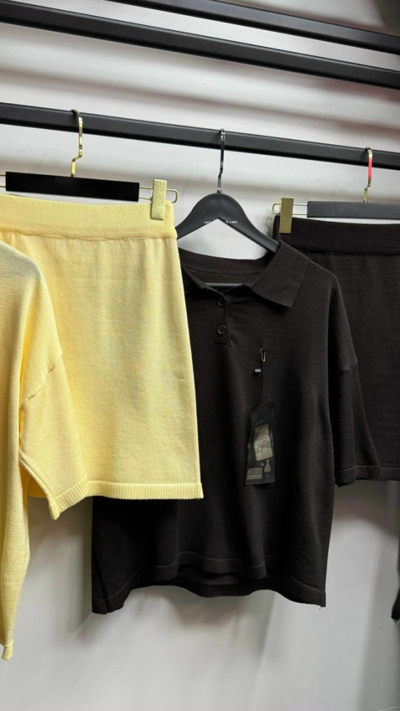 Женский костюм желтый купить в Интернет-магазине Садовод База - цена 1500 руб Садовод интернет-каталог