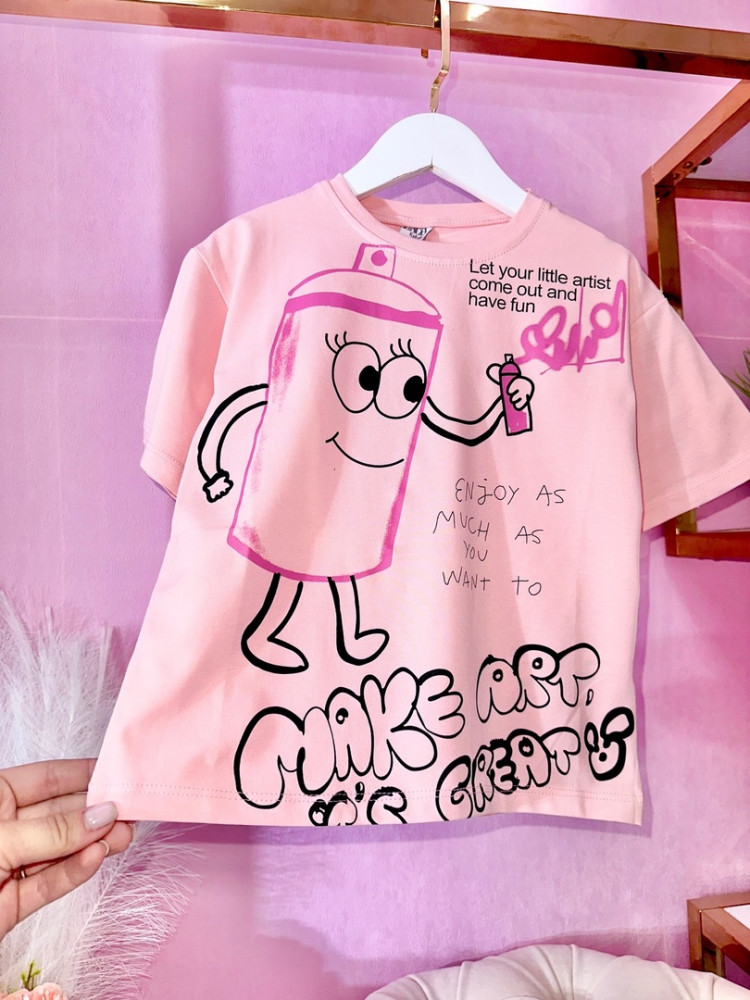 Детская футболка розовая купить в Интернет-магазине Садовод База - цена 650 руб Садовод интернет-каталог