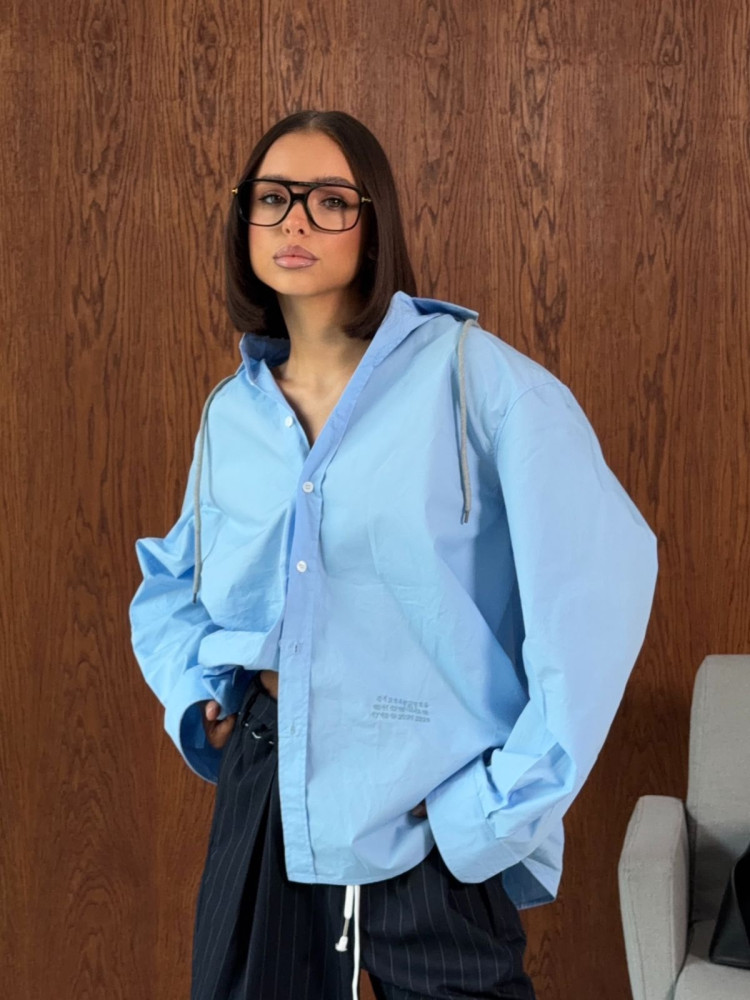 Женская рубашка голубая купить в Интернет-магазине Садовод База - цена 3300 руб Садовод интернет-каталог