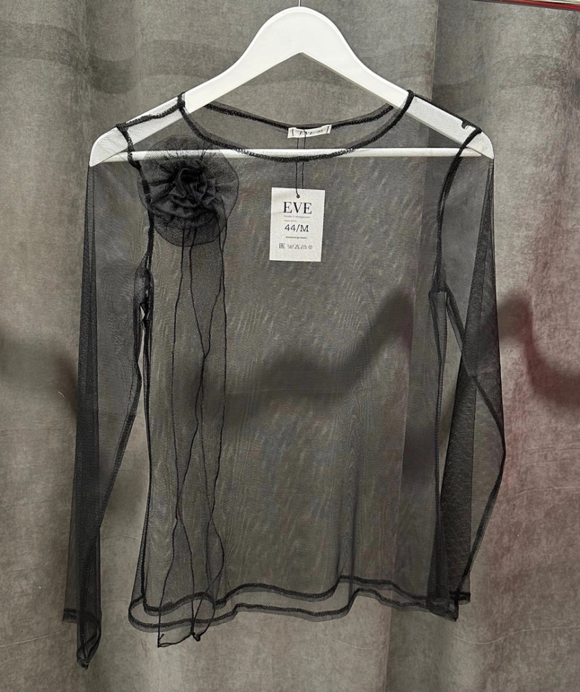 блузка черная купить в Интернет-магазине Садовод База - цена 1000 руб Садовод интернет-каталог