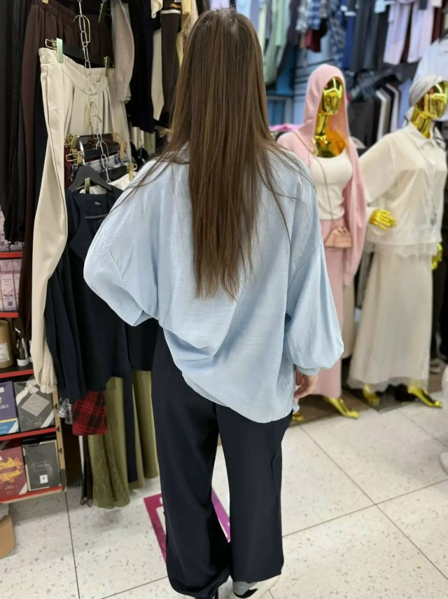 Женская рубашка голубая купить в Интернет-магазине Садовод База - цена 1100 руб Садовод интернет-каталог