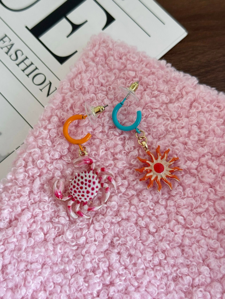 🌊 Сет морских сережек купить в Интернет-магазине Садовод База - цена 300 руб Садовод интернет-каталог