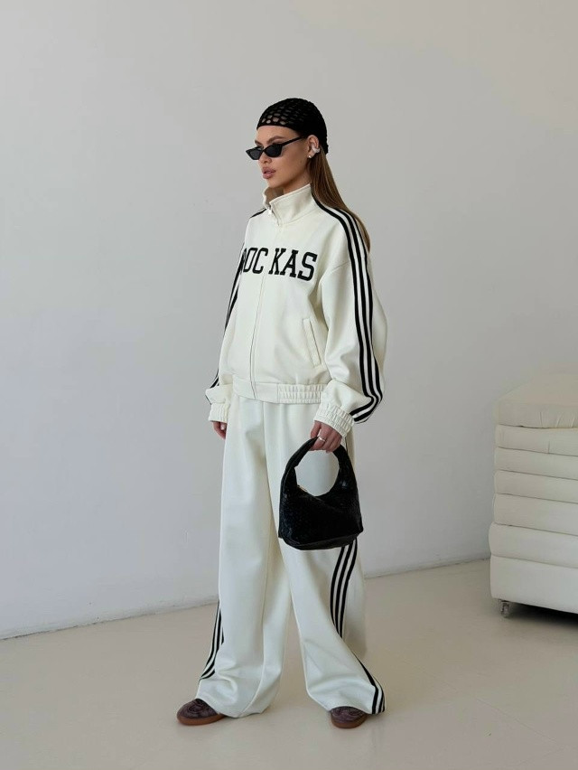 Спортивный женский костюм белый купить в Интернет-магазине Садовод База - цена 3100 руб Садовод интернет-каталог