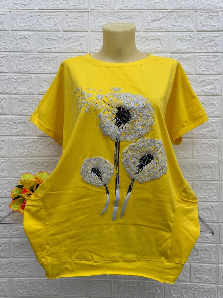 Женская футболка желтая купить в Интернет-магазине Садовод База - цена 700 руб Садовод интернет-каталог