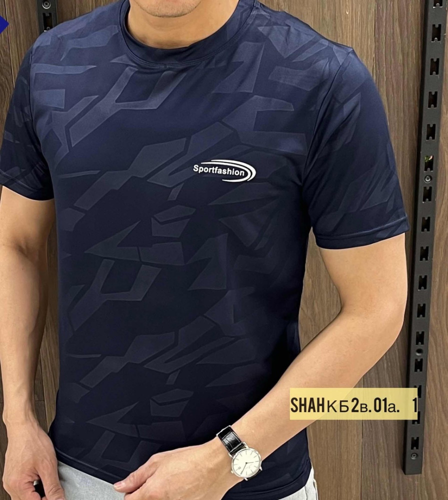 Мужская футболка синяя купить в Интернет-магазине Садовод База - цена 600 руб Садовод интернет-каталог