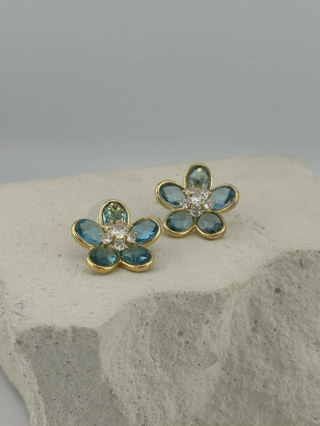 ✨ Серьги «Райский цветок» купить в Интернет-магазине Садовод База - цена 600 руб Садовод интернет-каталог