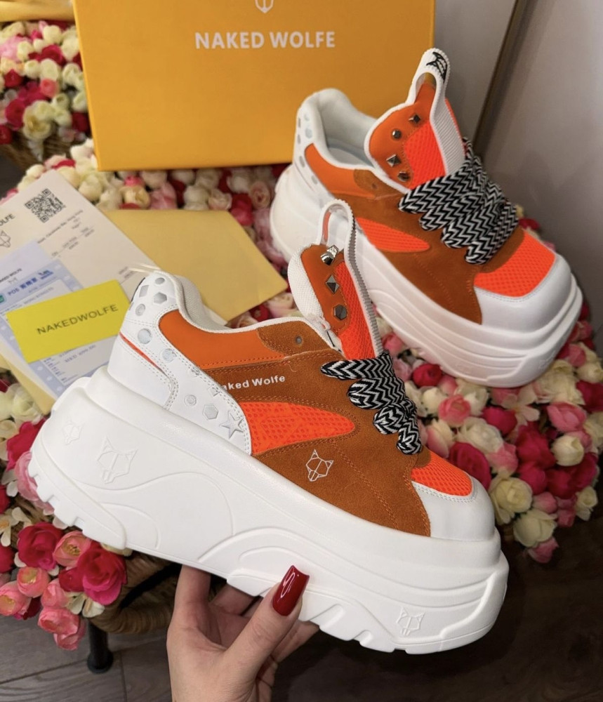 Кроссовки женские оранжевые купить в Интернет-магазине Садовод База - цена 1700 руб Садовод интернет-каталог