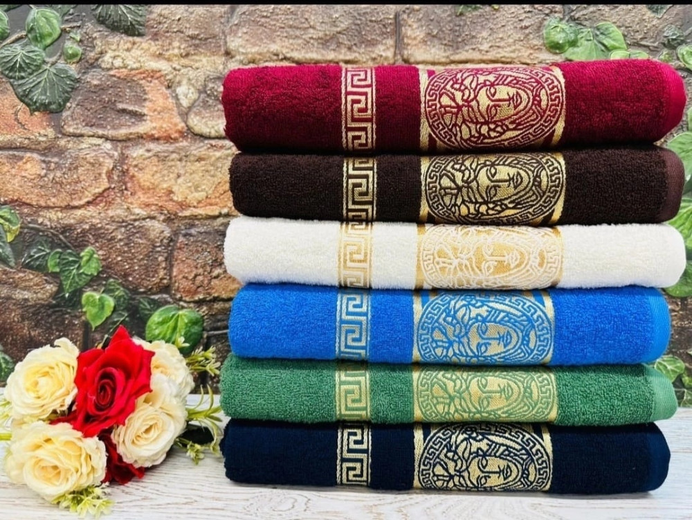 Махровое полотенце  "Versace" купить в Интернет-магазине Садовод База - цена 550 руб Садовод интернет-каталог