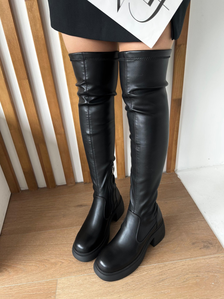 Ботфорты черные купить в Интернет-магазине Садовод База - цена 1200 руб Садовод интернет-каталог