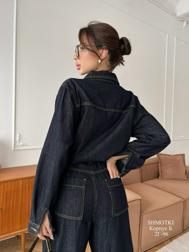 Женский комбинезон темно-синий купить в Интернет-магазине Садовод База - цена 2500 руб Садовод интернет-каталог