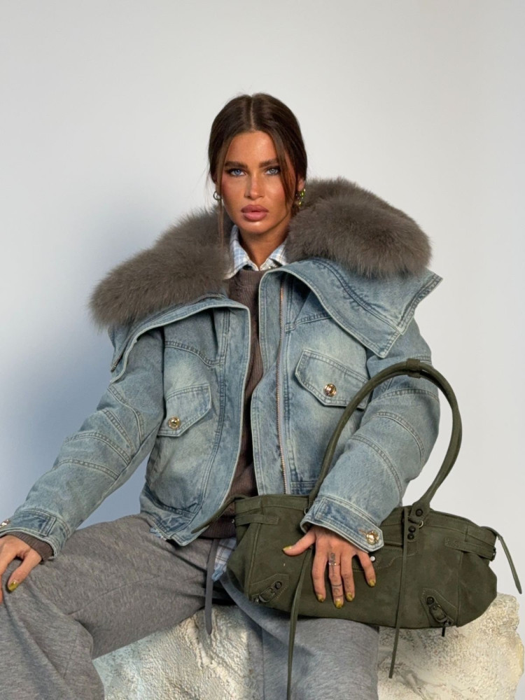 Куртка женская голубая купить в Интернет-магазине Садовод База - цена 9500 руб Садовод интернет-каталог