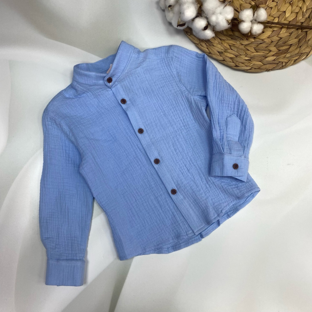 Детская рубашка голубая купить в Интернет-магазине Садовод База - цена 600 руб Садовод интернет-каталог