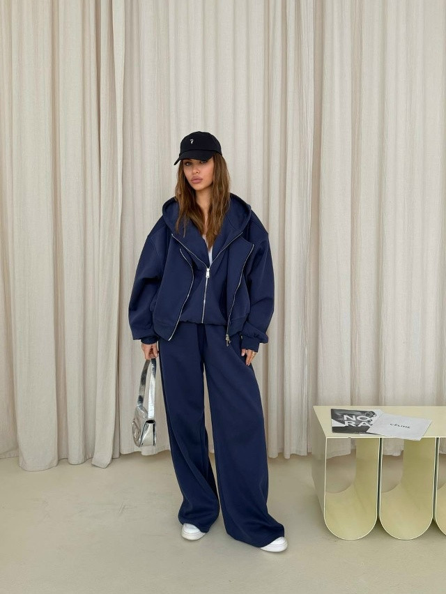 Женский костюм темно-синий купить в Интернет-магазине Садовод База - цена 3000 руб Садовод интернет-каталог