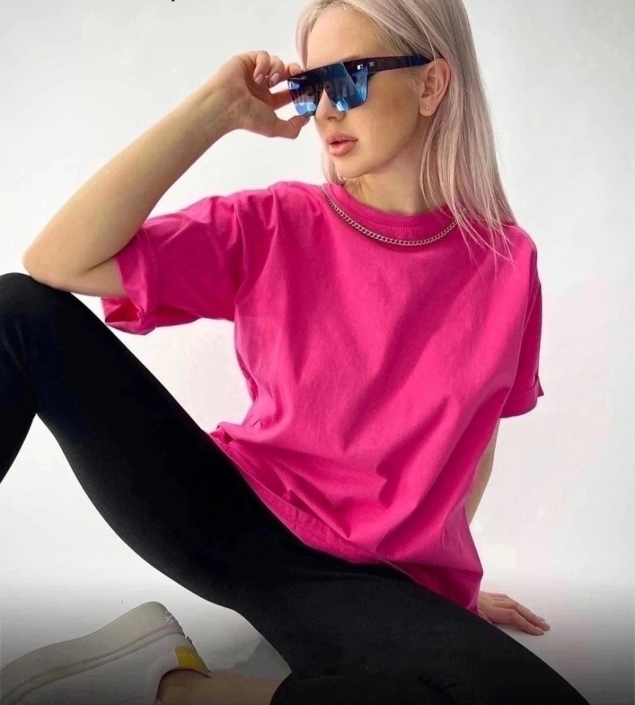 Женская футболка розовая купить в Интернет-магазине Садовод База - цена 150 руб Садовод интернет-каталог