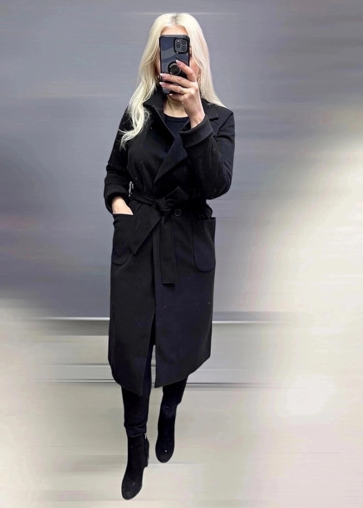 Женское пальто черное купить в Интернет-магазине Садовод База - цена 2700 руб Садовод интернет-каталог