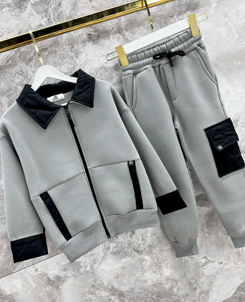 Детский костюм серый купить в Интернет-магазине Садовод База - цена 1650 руб Садовод интернет-каталог