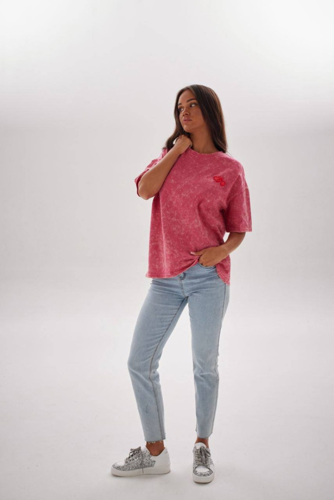 Женская футболка розовая купить в Интернет-магазине Садовод База - цена 2000 руб Садовод интернет-каталог