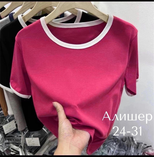 Стильная футболка в пяти расцветках САДОВОД официальный интернет-каталог