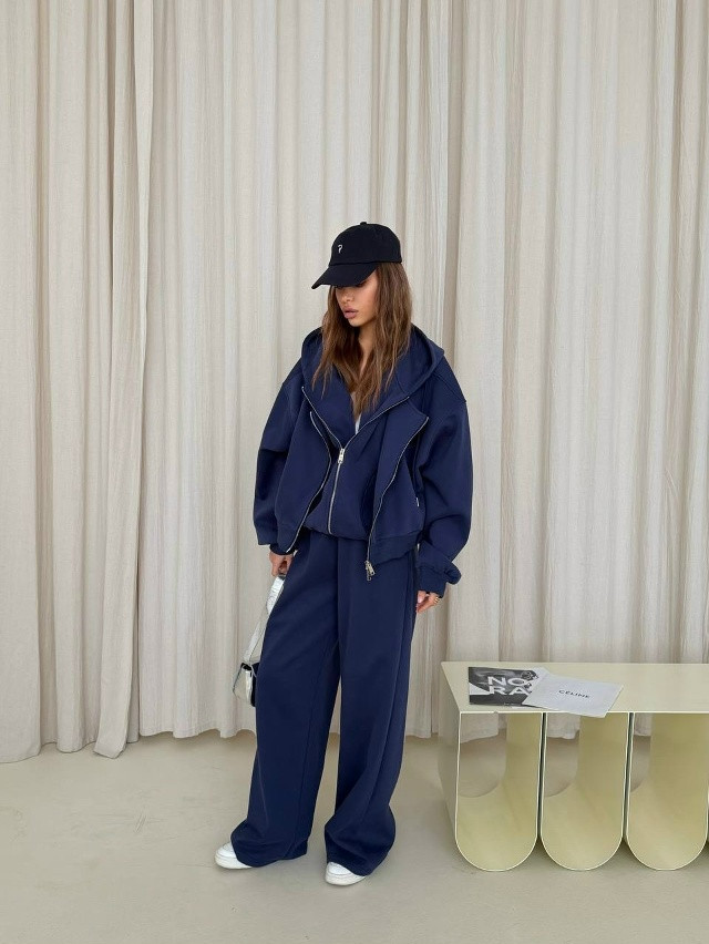 Женский костюм темно-синий купить в Интернет-магазине Садовод База - цена 3000 руб Садовод интернет-каталог