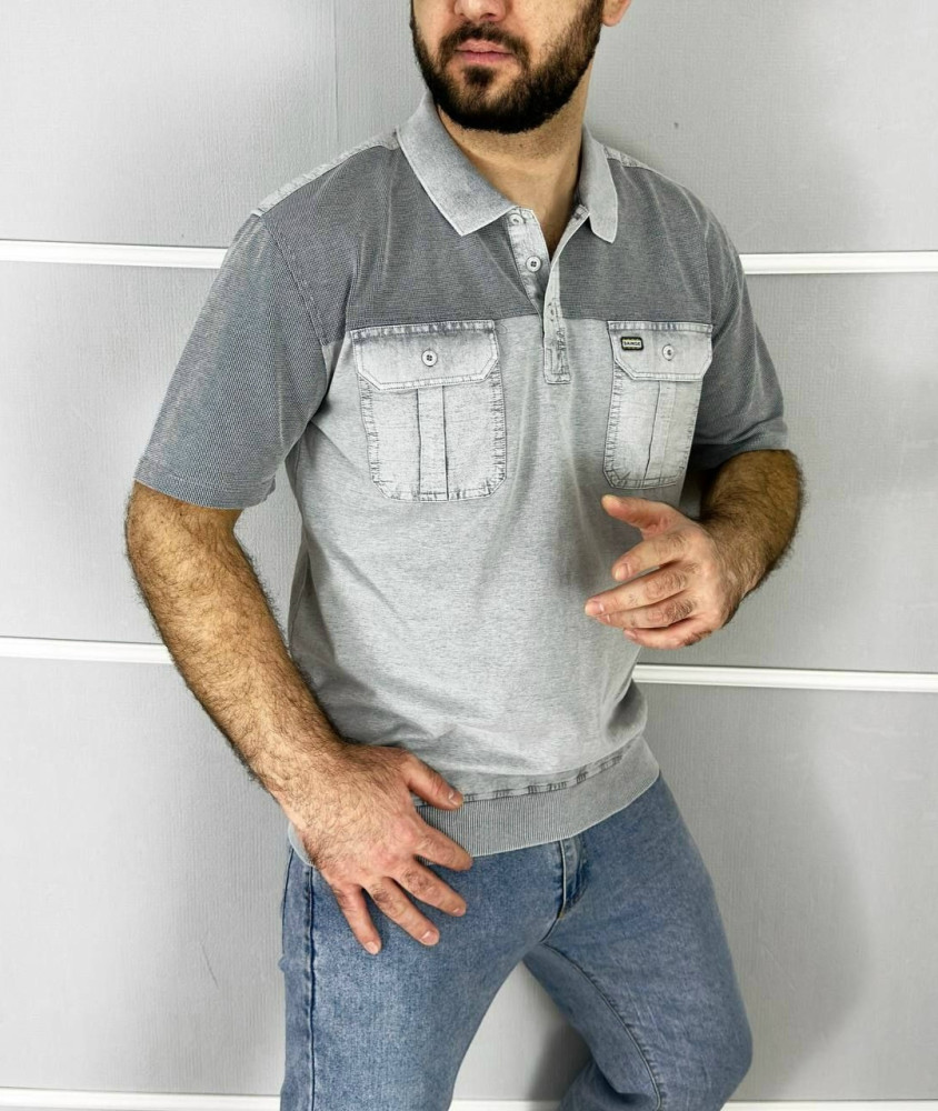 Мужская футболка серая