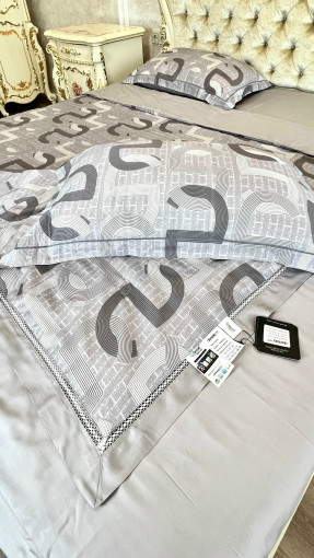 Комплект постельного белья тенсель с мережко с  готовым одеялом САДОВОД официальный интернет-каталог