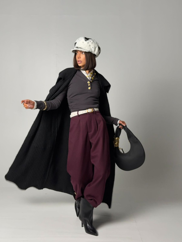 Женские брюки бордовые купить в Интернет-магазине Садовод База - цена 3800 руб Садовод интернет-каталог