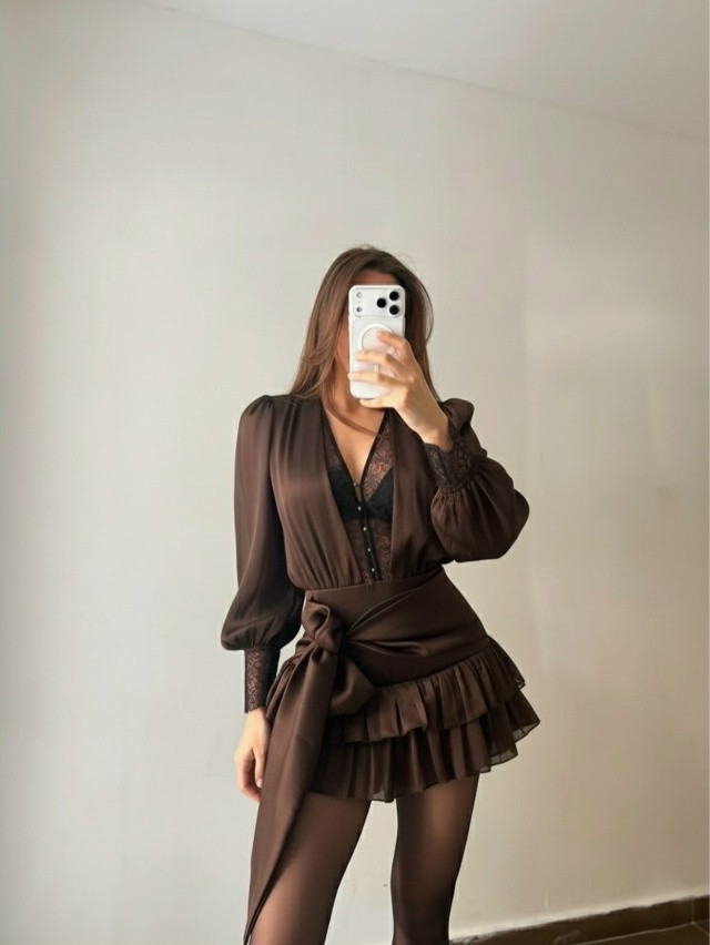 Платье коричневое купить в Интернет-магазине Садовод База - цена 1700 руб Садовод интернет-каталог