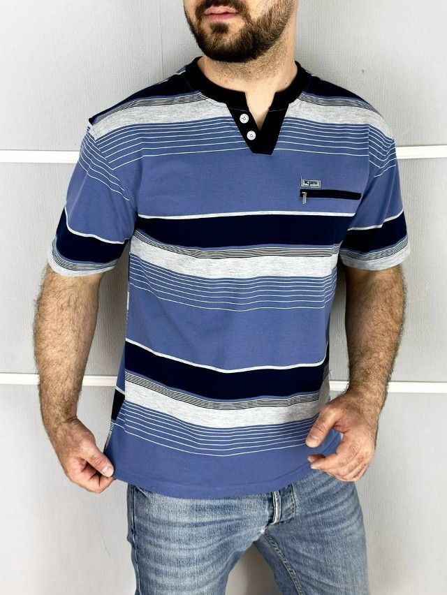 Мужская футболка синяя