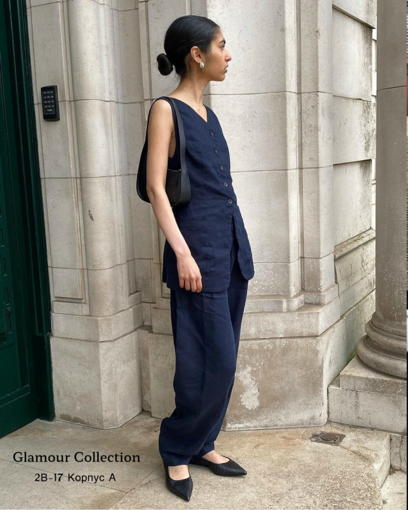 Костюм из натурального льна в потрясающем виде, примиум качество купить в Интернет-магазине Садовод База - цена 1400 руб Садовод интернет-каталог