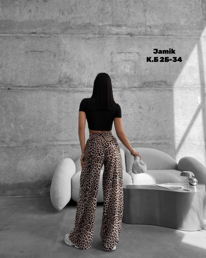 Штаны леопардовый для идеального образа же в наличии купить в Интернет-магазине Садовод База - цена 650 руб Садовод интернет-каталог