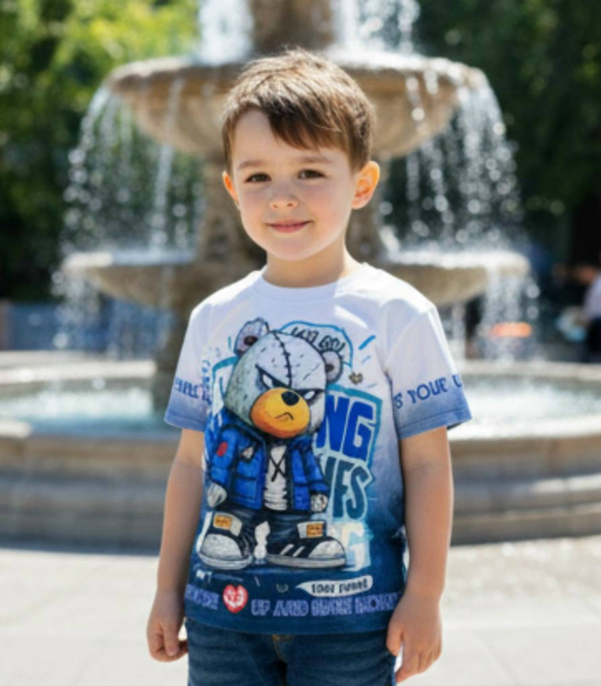 Детская футболка синяя купить в Интернет-магазине Садовод База - цена 699 руб Садовод интернет-каталог