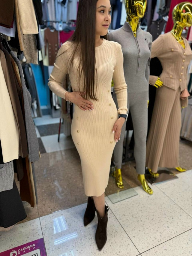 Платье молочное купить в Интернет-магазине Садовод База - цена 1100 руб Садовод интернет-каталог