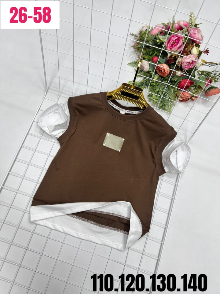 Детская футболка коричневая купить в Интернет-магазине Садовод База - цена 500 руб Садовод интернет-каталог