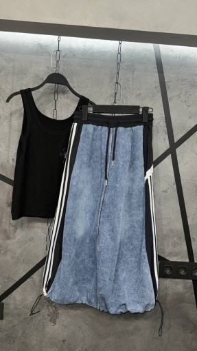 Стильные джинсовые юбочки в стиле оверсайз САДОВОД официальный интернет-каталог