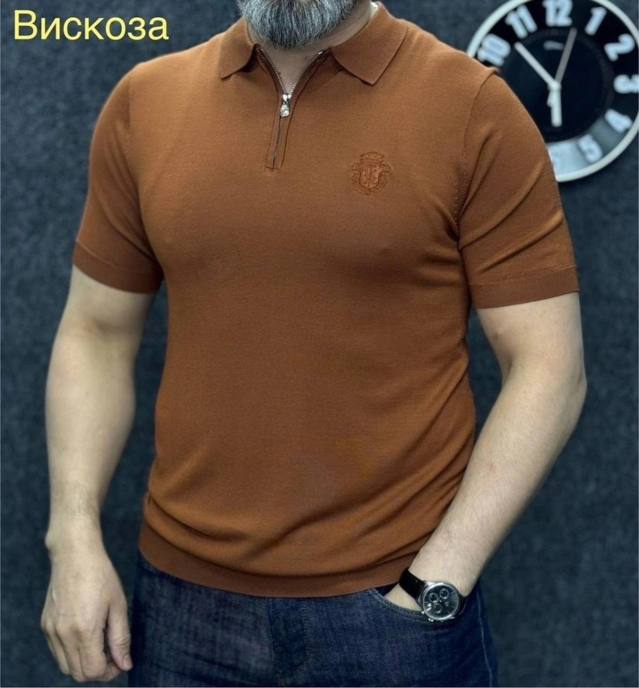 Мужская футболка коричневая купить в Интернет-магазине Садовод База - цена 2300 руб Садовод интернет-каталог