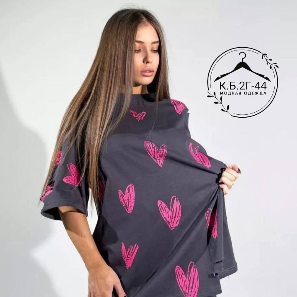 Женская футболка темно-серая купить в Интернет-магазине Садовод База - цена 450 руб Садовод интернет-каталог