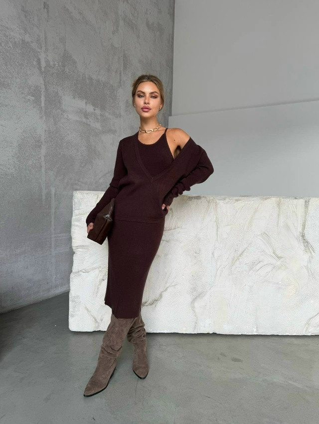 Платье и кофта купить в Интернет-магазине Садовод База - цена 1400 руб Садовод интернет-каталог