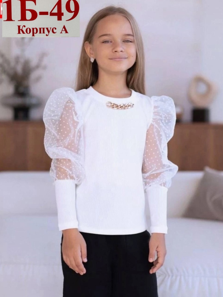 Новая блузка школьная для девочки купить в Интернет-магазине Садовод База - цена 550 руб Садовод интернет-каталог