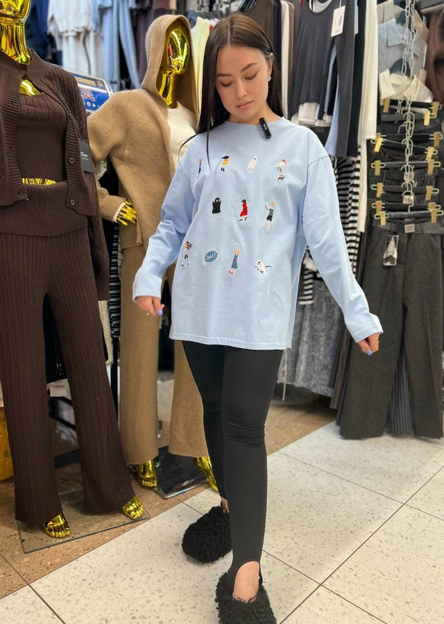 Лонгслив голубой купить в Интернет-магазине Садовод База - цена 1100 руб Садовод интернет-каталог