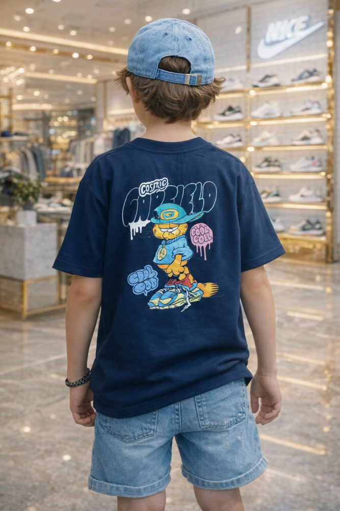 Детская футболка синяя купить в Интернет-магазине Садовод База - цена 750 руб Садовод интернет-каталог