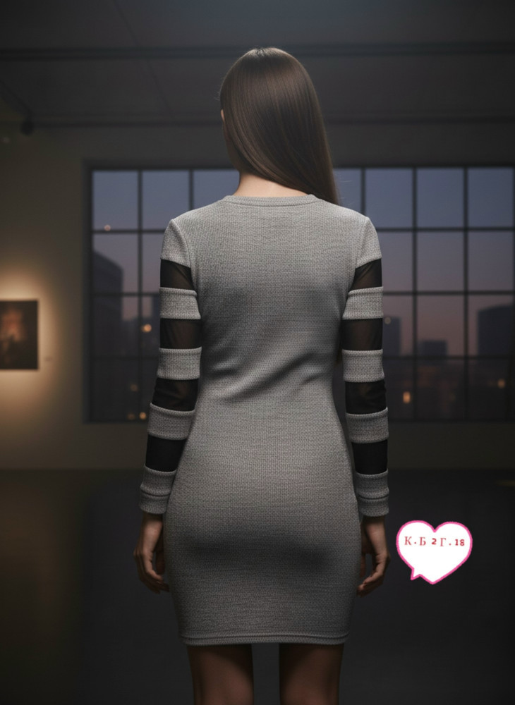 Платье серое купить в Интернет-магазине Садовод База - цена 500 руб Садовод интернет-каталог