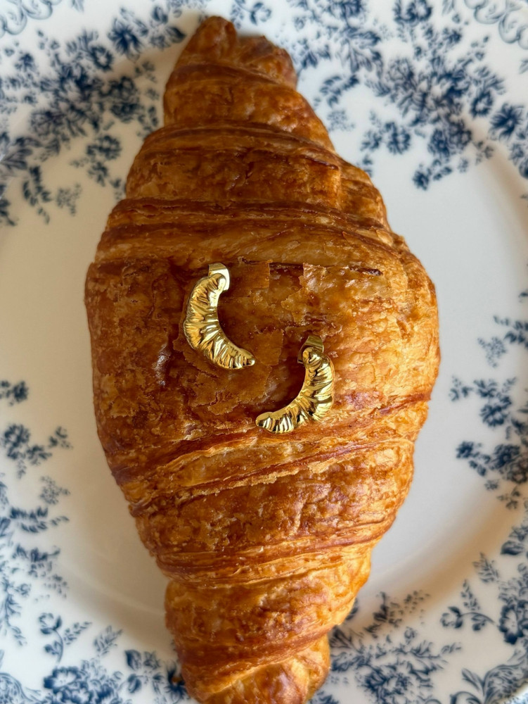 🤍Серьги «Круассанчик» купить в Интернет-магазине Садовод База - цена 250 руб Садовод интернет-каталог