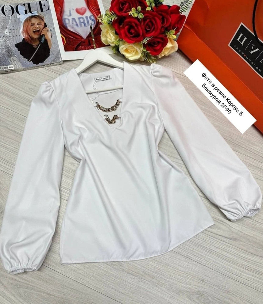 Блузка белая купить в Интернет-магазине Садовод База - цена 600 руб Садовод интернет-каталог